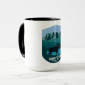 Mug Parc national Vintage Grand Teton Mountain Moose (Devant gauche)