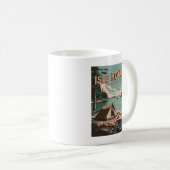 Mug Parc national vintage Isle Royale Camping (Devant droit)