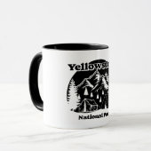 Mug Parc national vintage Yellowstone (Devant gauche)