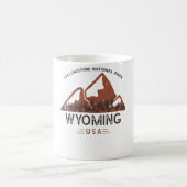 Mug Parc national vintage Yellowstone Wyoming (Centre)