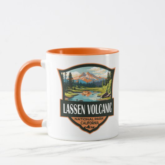 Mug Parc national volcanique de Lassen Illustration Vo (Gauche)