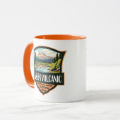Mug Parc national volcanique de Lassen Illustration Vo (Devant gauche)