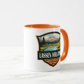 Mug Parc national volcanique de Lassen Illustration Vo (Devant droit)