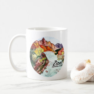 Mug Parc national Zion Watercolor Art