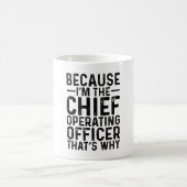 Mug Parce que je suis le chef de l'exploitation C'est  (Centre)