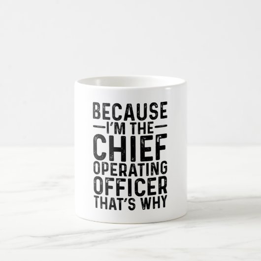 Mug Parce que je suis le chef de l'exploitation C'est  (Centre)