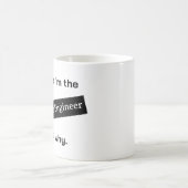 Mug Parce que je suis l'ingénieur en logiciel drôle (Centre)