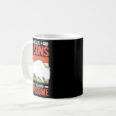 Mug Parce Que Les Bisons Font Chaud Buffle Magnifique (Devant gauche)
