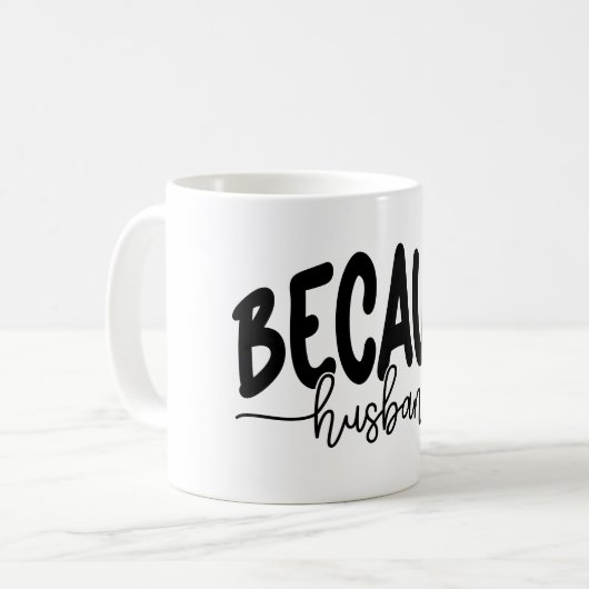 Mug Parce que mari (Devant gauche)