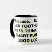 Mug Parce que... OEIL DE BOGUE, BOUCLE DORÉE, COUVERT (Devant gauche)