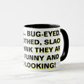 Mug Parce que... OEIL DE BOGUE, BOUCLE DORÉE, COUVERT (Devant droit)