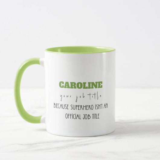 MUG PARCE QUE SUPERHERO N’EST PAS UN TITRE DE TRAVAIL (Gauche)