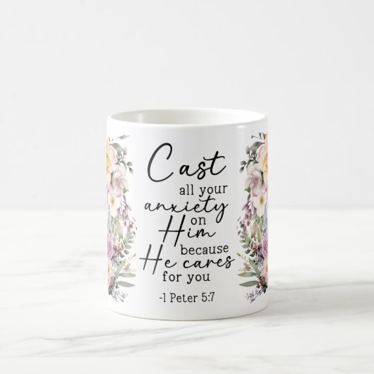 Mug Parce qu'il se soucie de toi (Centre)