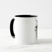 Mug Parcelle dans un mur fissuré (Devant gauche)