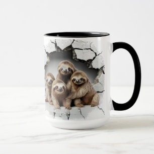 Mug Parcelle dans un mur fissuré