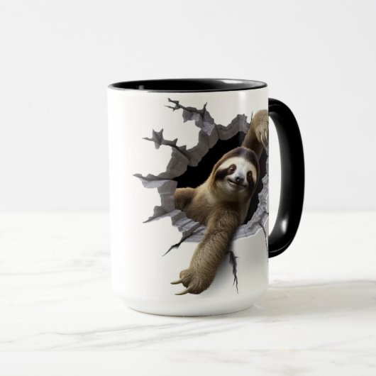 Mug Parcelle en paroi fissurée (Devant droit)