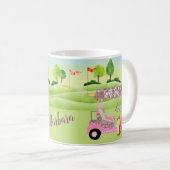 Mug Parcours De Golf Glitzy Fun Personnalisez Le Café  (Devant droit)