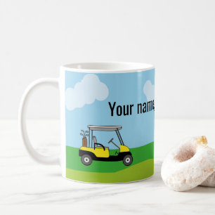 Mug Parcours de golf Panier de golf Carton personnalis