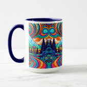 Mug Parcours de golf Psychedelic Disk (Gauche)