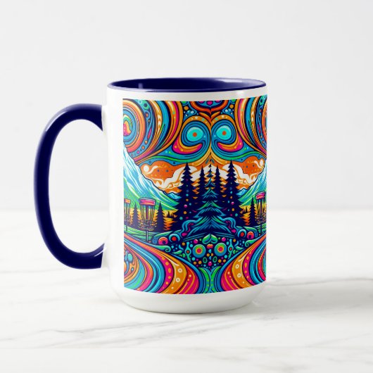 Mug Parcours de golf Psychedelic Disk (Gauche)