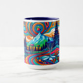 Mug Parcours de golf Psychedelic Disk (Centre)