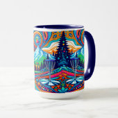 Mug Parcours de golf Psychedelic Disk (Devant droit)