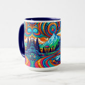 Mug Parcours de golf Psychedelic Disk (Devant gauche)