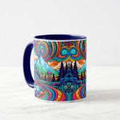 Mug Parcours de golf Psychedelic Disk (Devant gauche)