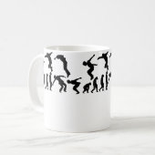 Mug Parcours de Parkour Coureur Grimpeur Obstacle (Devant gauche)