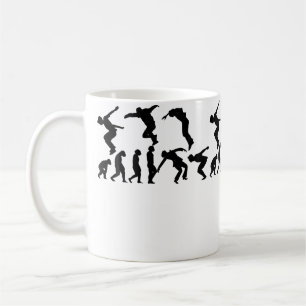 Mug Parcours de Parkour Coureur Grimpeur Obstacle