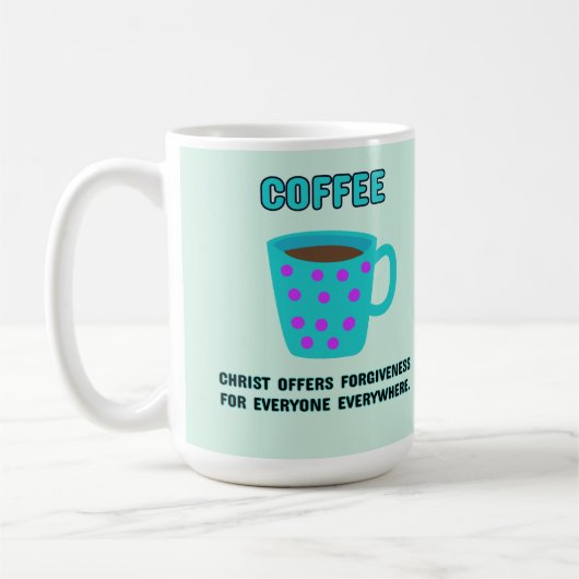 Mug Pardon chrétien du café (Gauche)