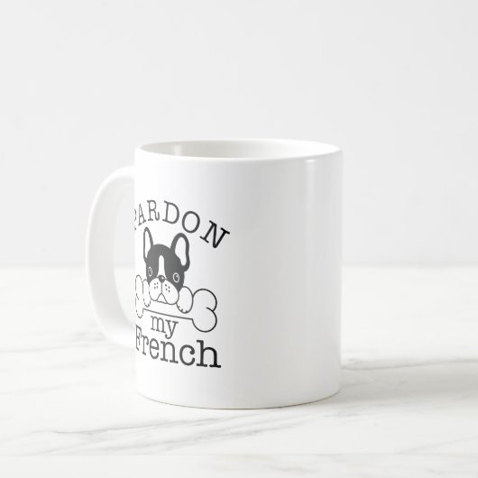 Mug Pardon de mon français (Devant gauche)