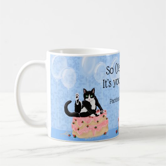 Mug Pardon drôle de chat mon enthousiasme gâteau d'ann (Gauche)