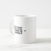 Mug Pardonner Beaucoup De Choses Chez Les Autres Rien (Devant gauche)