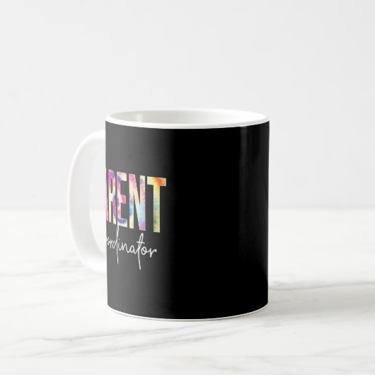 Mug Parent Coordinator Tie Dye Back To School Apprecia (Devant gauche)