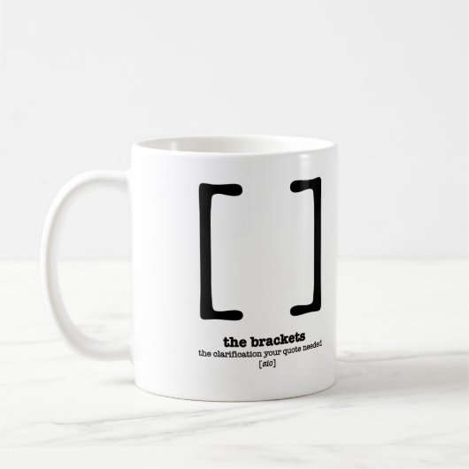 Mug Parenthèses de cadeau de professeur d'Anglais de (Gauche)