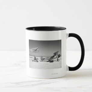 Mug Paresev 1-A sur Lakebed avec l'avion de remorquage