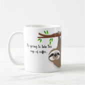 Mug Paresse à basse vitesse accrochant sur une branche (Gauche)