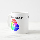 Mug Paresse d'intersection de programmeur, (Devant gauche)
