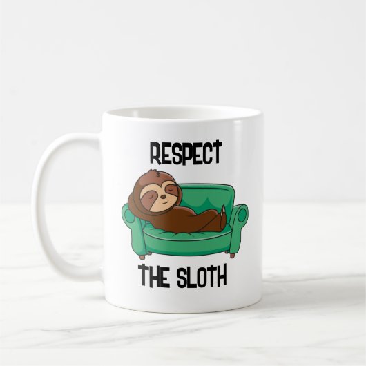 Mug Paresseux Drôle (Gauche)