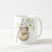 Mug Paresseux heureux dans l'arbre (Devant droit)