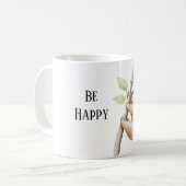 Mug Paresseux heureux dans l'arbre (Devant gauche)