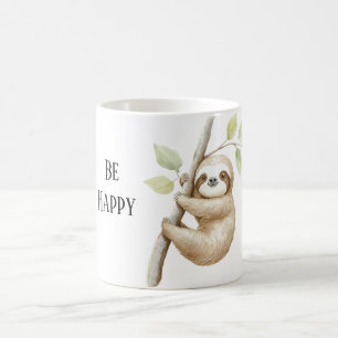 Mug Paresseux heureux dans l'arbre