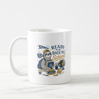 Mug Paresseux Rétro de Rentree Scolaire