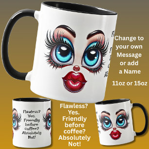 Mug Parfait ? Ajouter un nom Message, Yeux Merveilleu