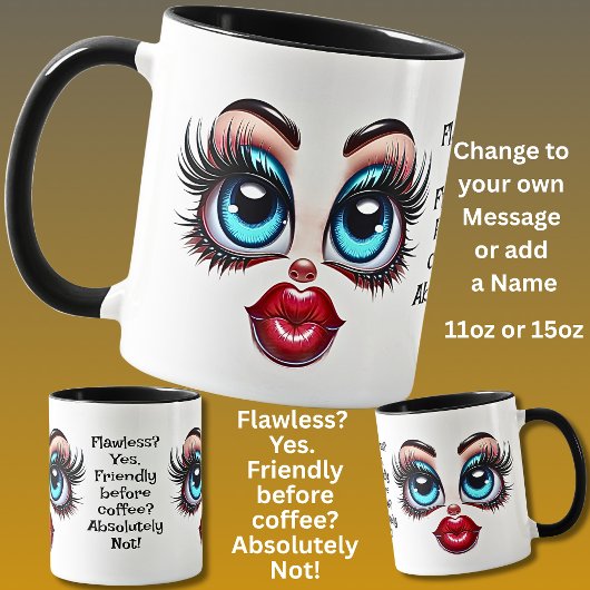 Mug Parfait ? Ajouter un nom Message, Yeux Merveilleu