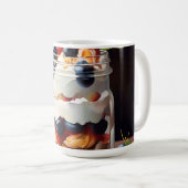 Mug Parfait aux fruits rouges dans un pot en verre (Devant droit)