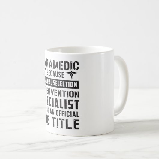 Mug Parfait parce que sélection naturelle Ambulance EM (Devant droit)