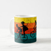 Mug Parfait pour les amateurs de vélo et d'aventure fa (Devant gauche)