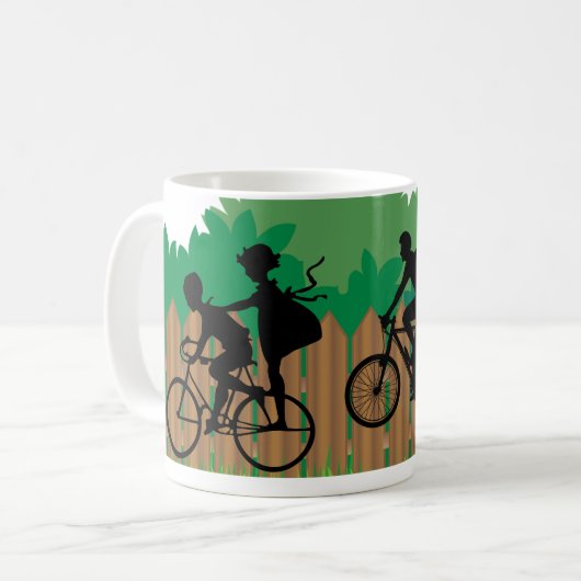 Mug Parfait pour les amateurs de vélo et d'aventure fa (Devant gauche)